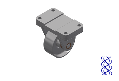 Inventor Version of Caster Assembly