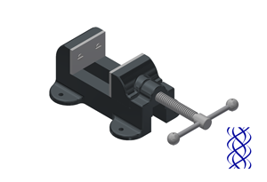 Inventor Version of Machine Vise Open Assembly