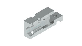 Metal Casing Model Sectioned Part