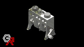 image of 3 piston engine with legs added