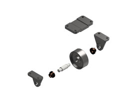 Inventor 9-51 Exploded Caster Assembly ISO