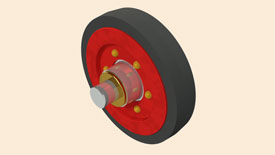 Wheel Assembly Isometric View