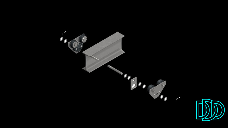 Inventor 14-83 Trolley exploded view
