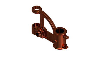 Thumbnail image of drill press bracket fully rendered in Inventor.