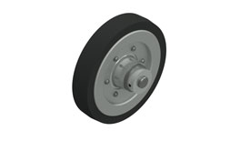 AutoCAD 11-55 Wheel Assembly ISO from Above