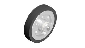 Inventor11-55 Wheel Assembly ISO from Above and Infront