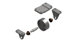 Inventor 9-51 Caster Assembly ISO