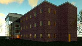 Exterior Rendered View of building