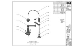 AutoCAD Robotic Arm Drawing