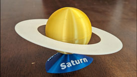 Saturn 3D Print Front