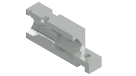 3D AutoCAD isometric section view of casing project.