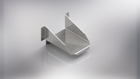 3D rendered image showcasing motormount in isometric view.