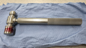 Image showing a fit check of the hammer stem.