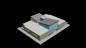 Thumbnail image of a building in 3DS Max