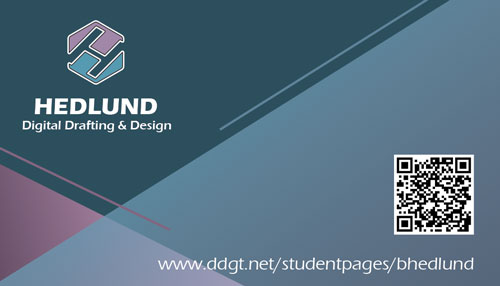 Back view of business card.