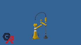 image of exploded view of robotic arm