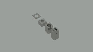 Thumbnail image of 3d render of casing in sections