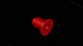 Image showing 3D part made from revolve feature in AutoCAD.