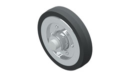 3D AutoCAD section view of the Wheel Assembly.