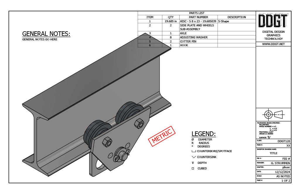 Trolley Drawing Sheet 1