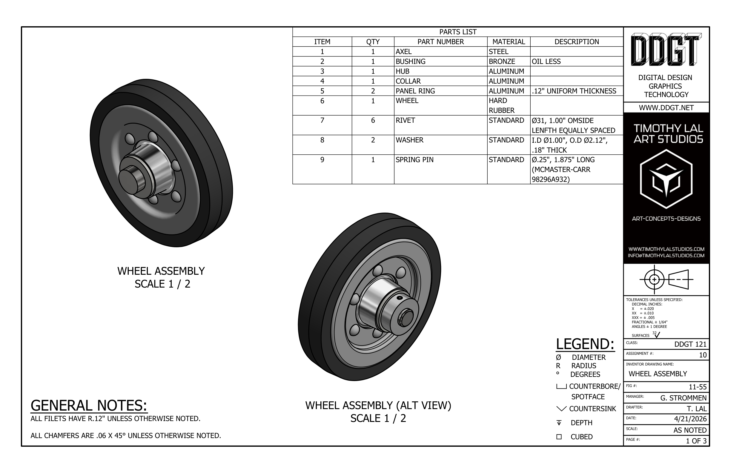 Wheel REV Sheet Set